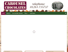 Tablet Screenshot of carouselchocolates.co.uk